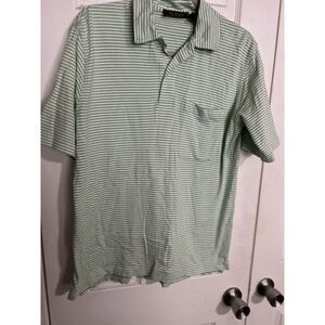 BIRD DOG‎ BAY Polo Shirt Mens Small Green Striped Golf
